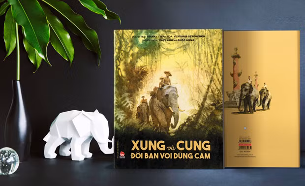 Recuerdan ilustrador pintor ruso con libro infantil vietnamita ảnh 1
