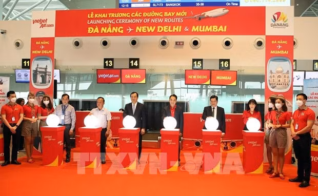 Inauguran ruta aérea directa entre Da Nang y Mumbai, Nueva Delhi ảnh 1