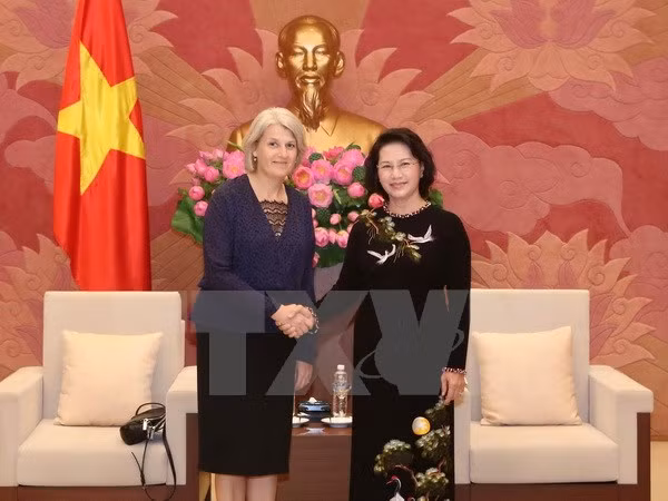 Presidenta del parlamento de Vietnam recibe a embajadores nórdicos ảnh 1
