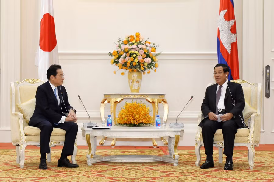 Japón y Camboya acuerdan promover la implementación de RCEP ảnh 1