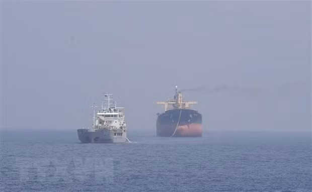 Rescatan a barco panameño en peligro de encallarse en aguas vietnamitas de Truong Sa ảnh 1