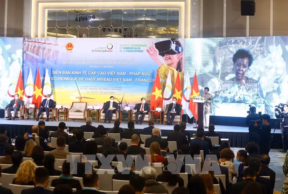 Empresas vietnamitas y socios francófonos firman diversos acuerdos de cooperación ảnh 1