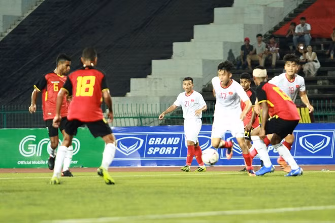 Vietnam aplasta a Timor Leste y se clasifica a las semifinales de campeonato sub-22 ảnh 1