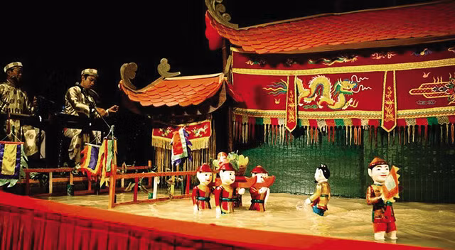 Espectáculo de marionetas acuáticas, arte escénica tradicional vietnamita ảnh 1