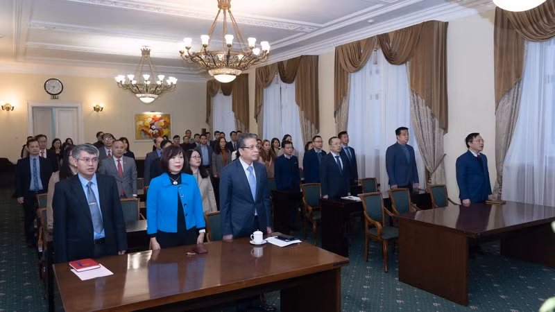 Celebran en Rusia 93º aniversario de fundación del Partido Comunista de Vietnam ảnh 1
