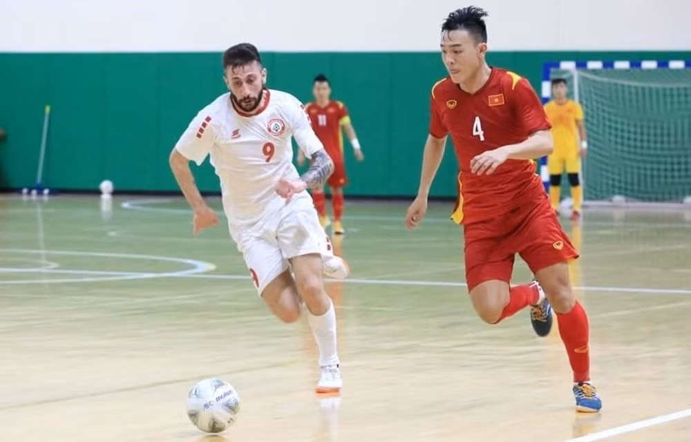 Selección de futsal de Vietnam empata sin goles ante Líbano ảnh 1