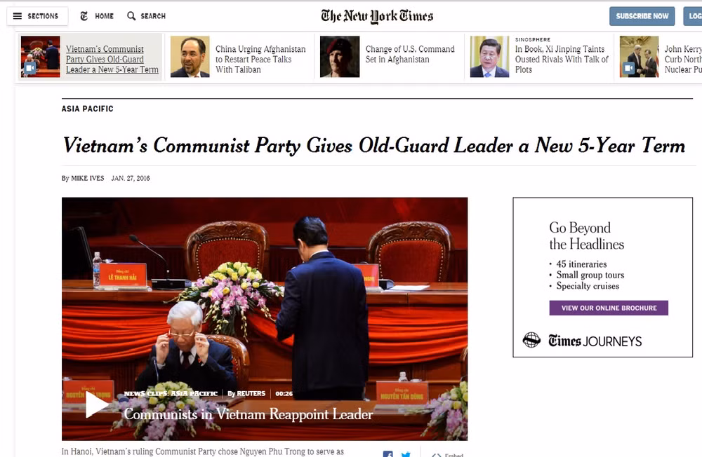 XII Congreso del PCV: Prensa estadounidense destaca estabilidad política de Vietnam ảnh 1