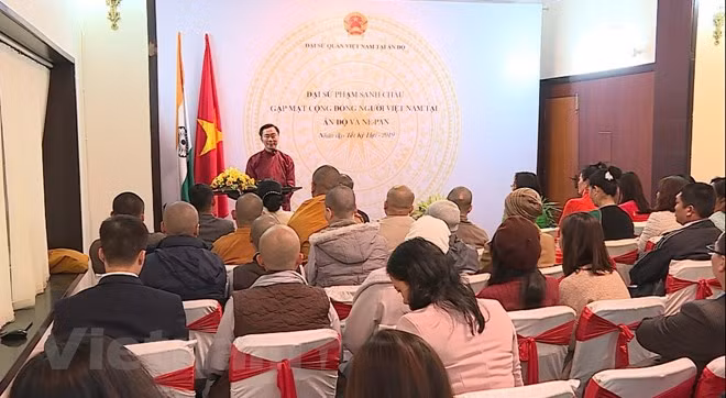  Vietnamitas en India y Nepal estrechan conexiones ảnh 1