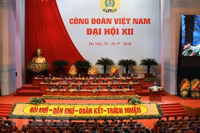 Inauguran en Hanoi duodécimo Congreso Sindical de Vietnam ảnh 1 Inauguran en Hanoi duodécimo Congreso Sindical de Vietnam ảnh 1