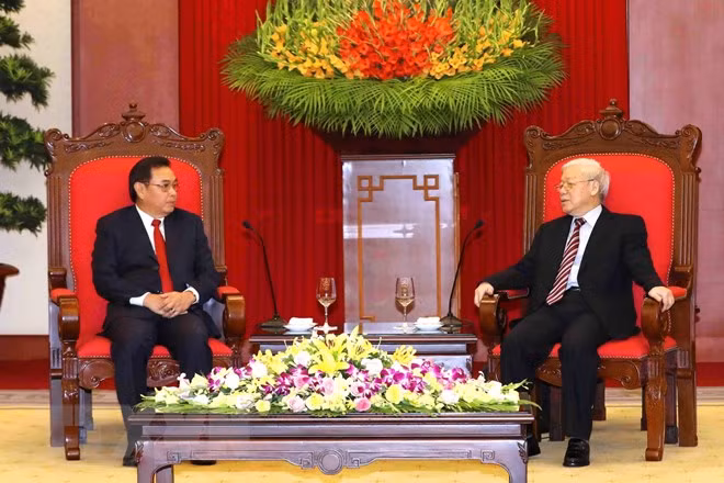 Dirigente partidista vietnamita apoya cooperación con Frente de Construcción Nacional de Laos ảnh 1