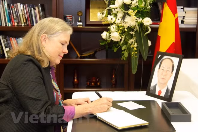 Senadores estadounidenses destacan aporte del presidente Tran Dai Quang a nexos bilaterales ảnh 1