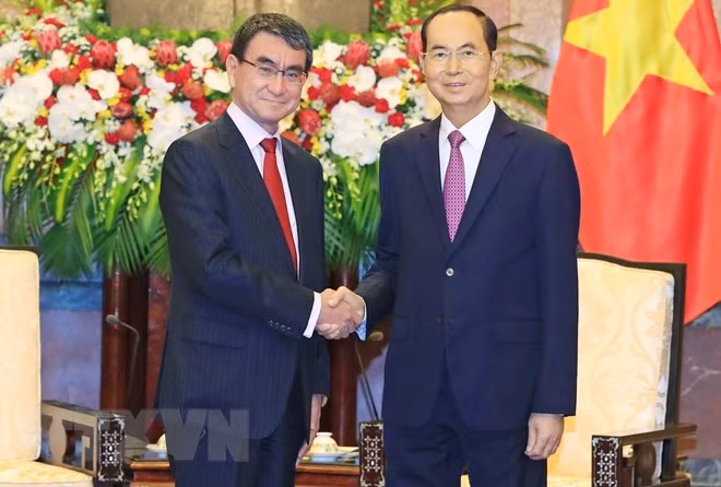 Presidente vietnamita aprecia el desarrollo práctico de asociación estratégica con Japón ảnh 1