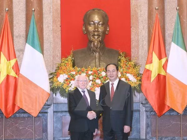 Visita del presidente irlandés insufla nuevo aliento a cooperación con Vietnam ảnh 1