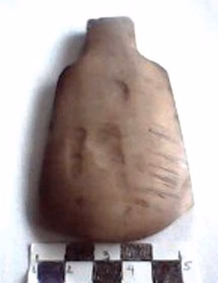 Descubren milenaria hacha de piedra en provincia vietnamita ảnh 1