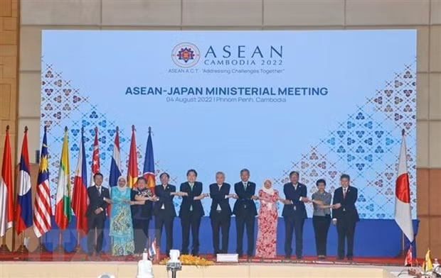 AMM-55: Japón y ASEAN se comprometen a cooperar hacia un Indo-Pacífico libre y abierto ảnh 1