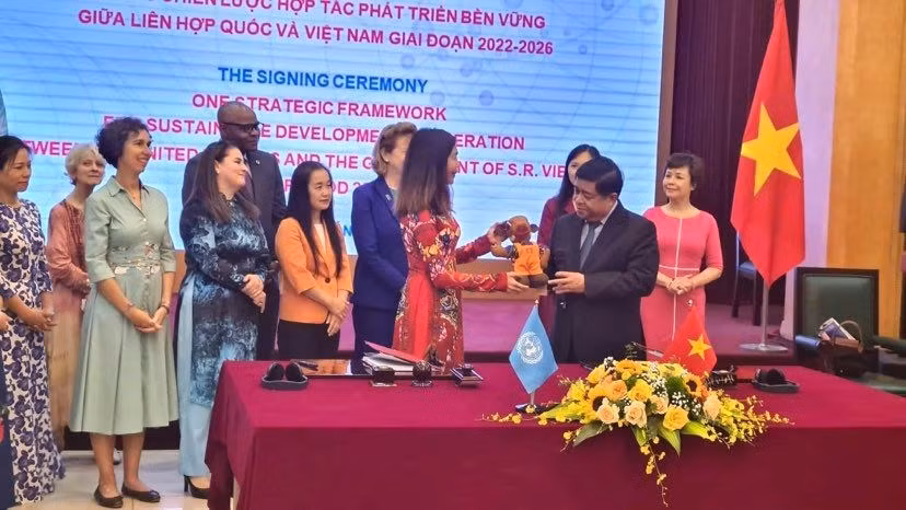 Vietnam y ONU firmaron marco estratégico de cooperación para el desarrollo sostenible ảnh 1