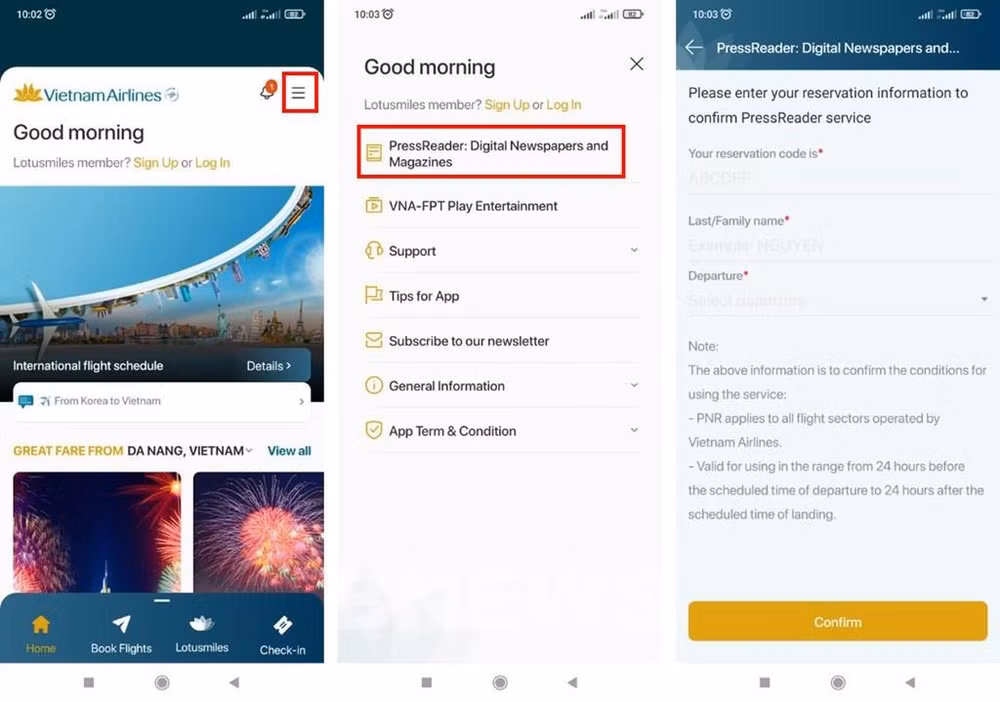 Vietnam Airlines ofrece aplicación de noticias gratuita ảnh 1