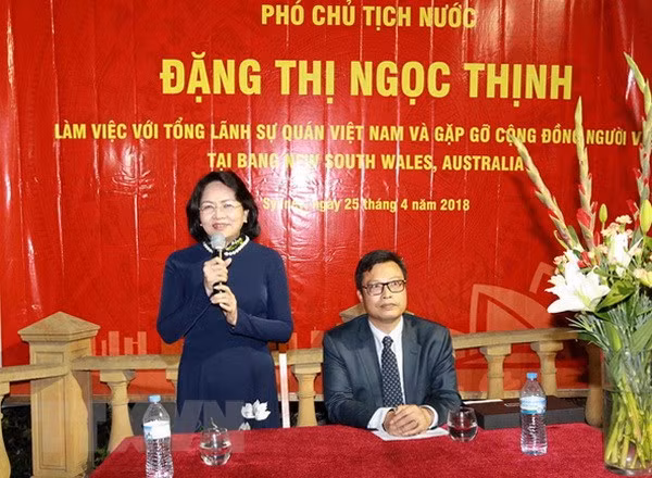Vicepresidenta de Vietnam se reúne con connacionales en Sídney ảnh 1