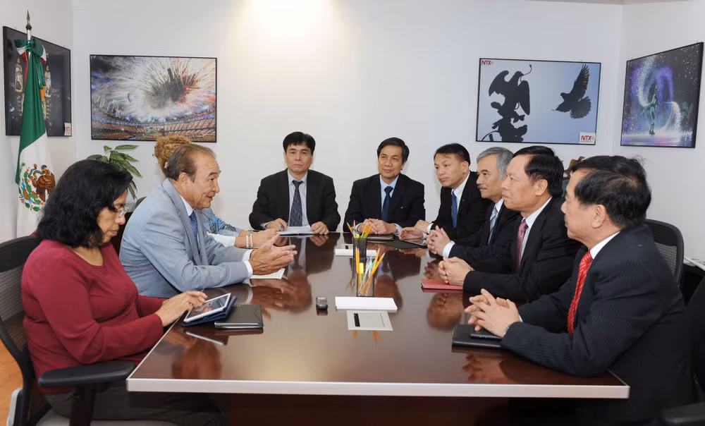 Vietnam y México intercambian experiencias en materia de información al exterior ảnh 1