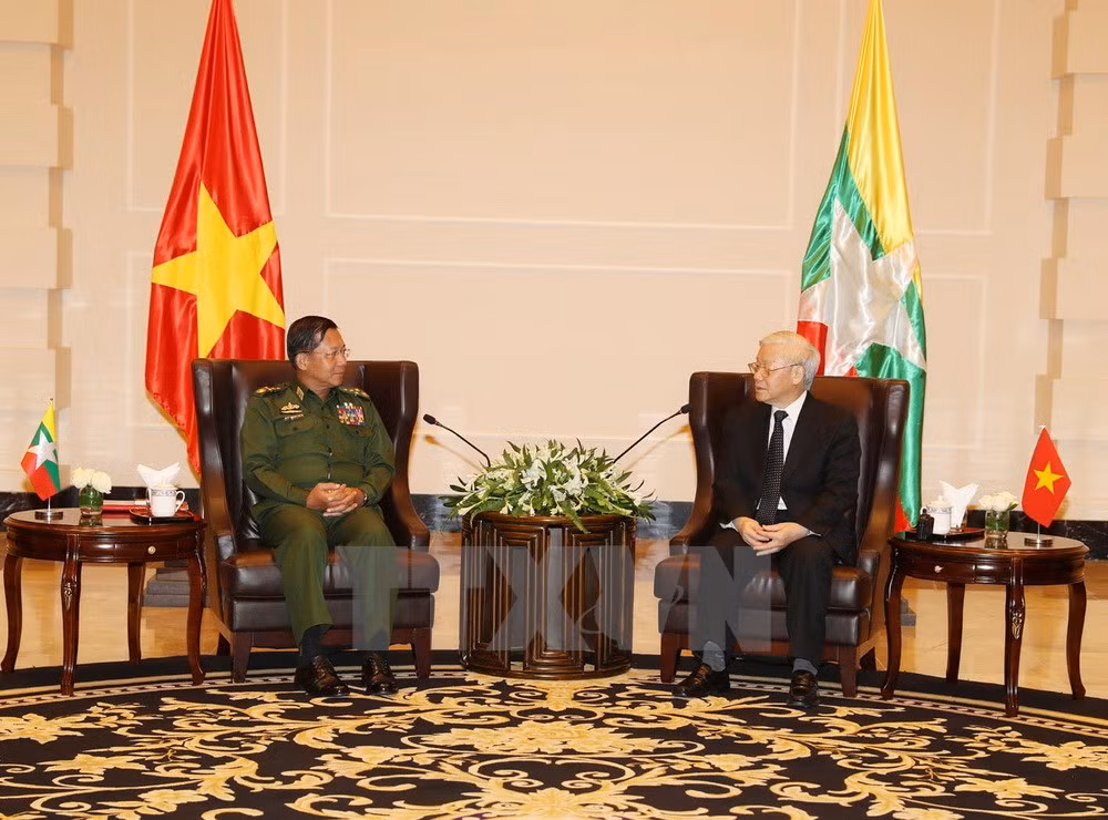 Dirigente partidista vietnamita resalta cooperación con Myanmar en defensa ảnh 1