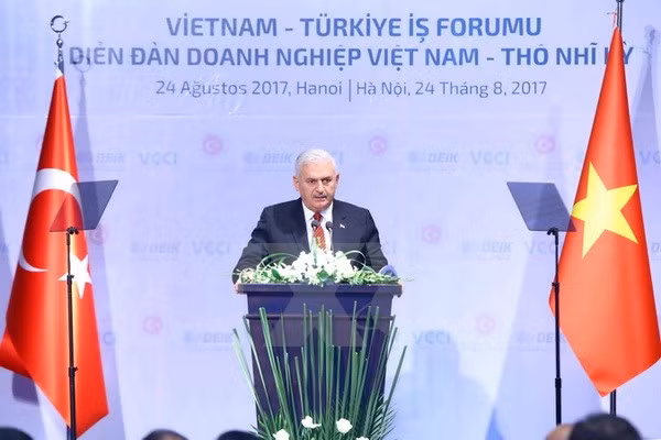 Premier turco concluye visita oficial a Vietnam ảnh 1