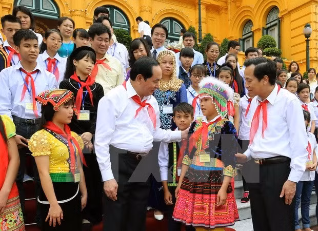 Atención infantil es tarea estratégica de Vietnam, afirmó presidente ảnh 1