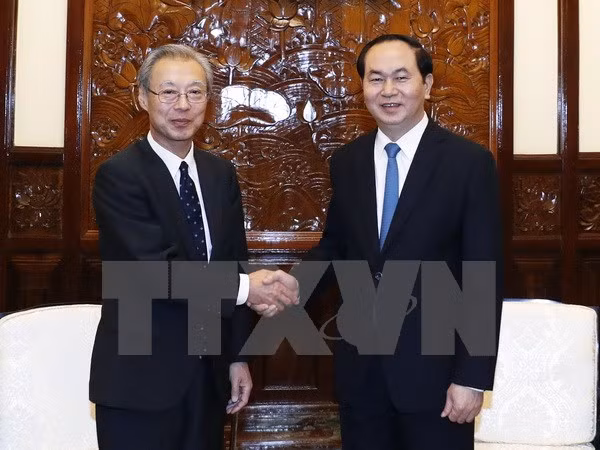 Presidente Dai Quang afirma apoyo a cooperación entre VNA y Kyodo News ảnh 1