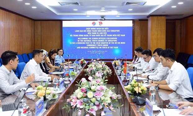 Jóvenes vietnamitas y singapurenses fortalecen cooperación ảnh 1