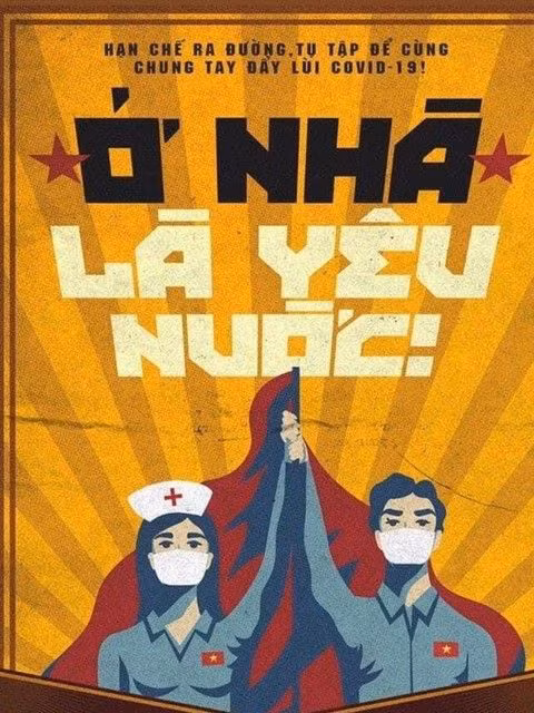 Periódico británico destaca carteles vietnamitas en lucha contra el COVID-19 ảnh 1