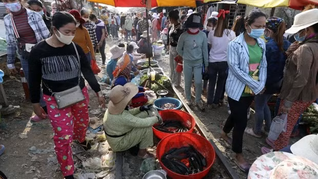 Camboya aumenta producción de fideos instantáneos en medio de brote de COVID-19 ảnh 1