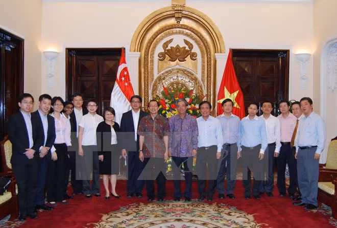 Efectúan décima consulta política entre cancilleres de Vietnam y Singapur ảnh 1