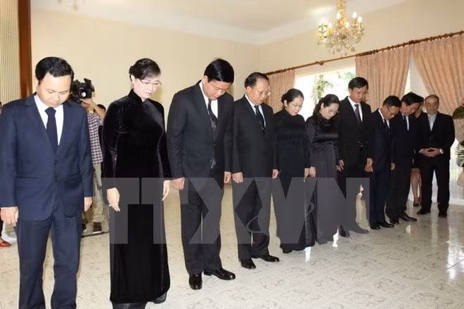 Altos funcionarios de Vietnam rinden homenaje a Fidel Castro ảnh 3