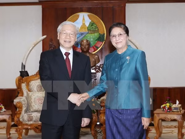 Vietnam atesora relaciones con Laos, afirma líder partidista ảnh 1