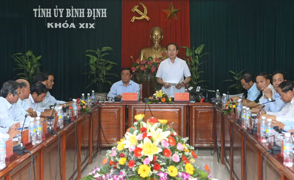 Presidente vietnamita realiza visita de trabajo a provincia central ảnh 1