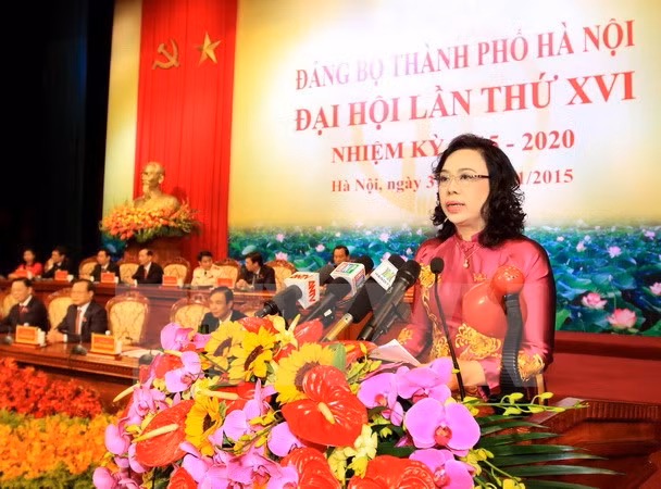 Clausuran XVI Asamblea partidista de Hanoi ảnh 1 Clausuran XVI Asamblea partidista de Hanoi ảnh 1