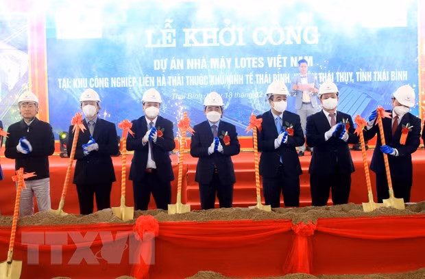 Comienza construcción de grandes proyectos en provincia vietnamita de Thai Binh ảnh 1