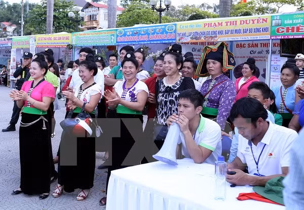 Numerosos turistas acuden a Festival de Flor de Bauhinia en Dien Bien ảnh 1