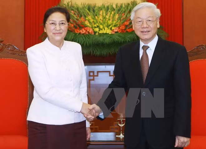 Líder partidista de Vietnam pide fortalecer nexos legislativos con Laos ảnh 1