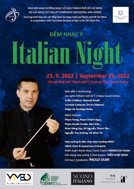 Presentarán al público de Ciudad Ho Chi Minh concierto de música italiana ảnh 1