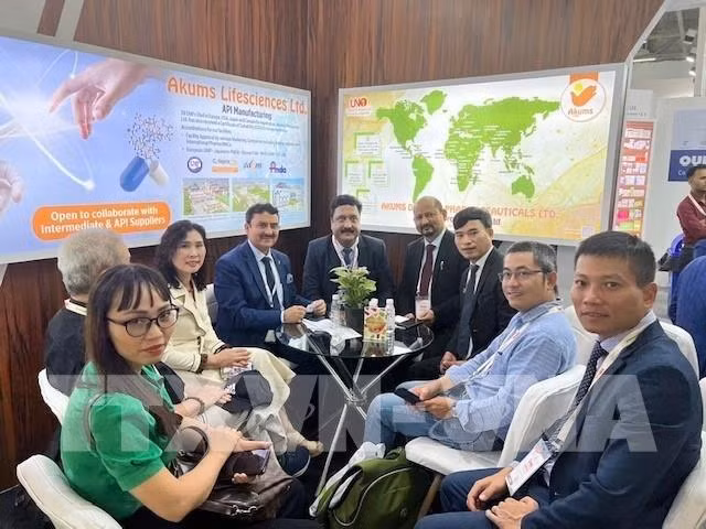 Empresas de Vietnam se unen a exposición internacional de farmacia y salud en India ảnh 1
