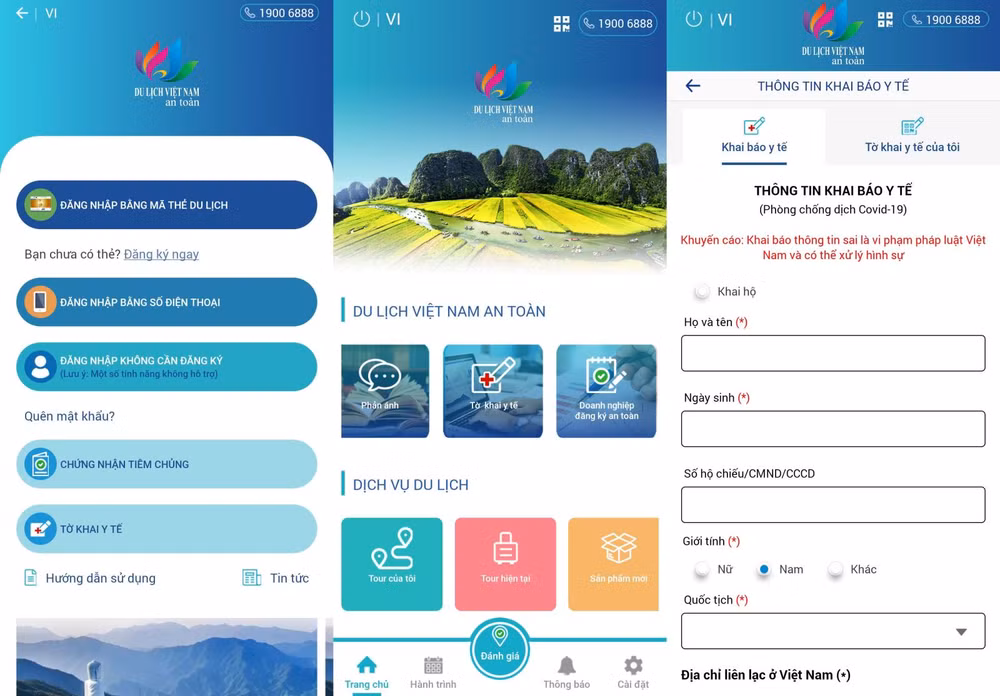 Integran función "Declaración médica" en la aplicación "Turismo seguro en Vietnam" ảnh 1