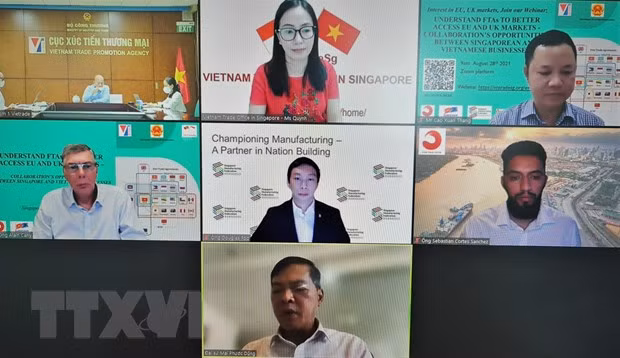 Vietnam promueve oportunidades de cooperación con Singapur, UE y Reino Unido ảnh 1