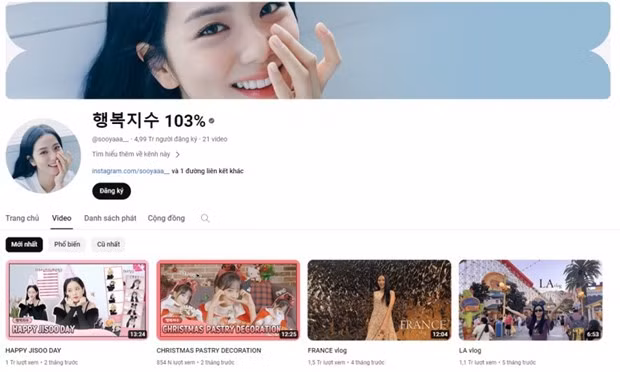 Miembro de Black Pink dona ganancias de su canal Youtube para el desarrollo de manglares en Vietnam ảnh 1