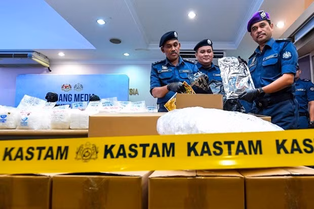 Desmantelan red internacional de narcotráfico en Malasia ảnh 1