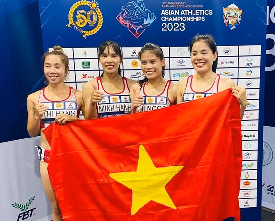 Vietnam gana medalla dorada en Torneo de Atletismo de Asia ảnh 2