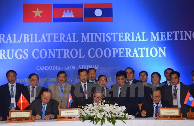 Vietnam, Laos y Camboya fortalecen cooperación antidroga ảnh 1