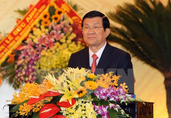 Presidente vietnamita asiste a la asamblea partidista de Thanh Hoa ảnh 1