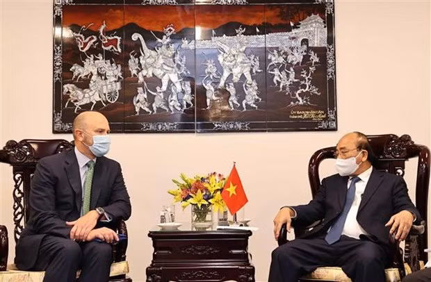 Presidente de Vietnam recibe a ejecutivos de empresas de energía de Estados Unidos ảnh 1