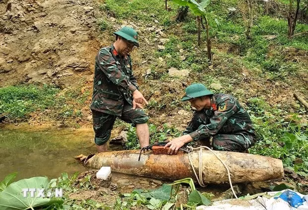 Desactivan bomba remanente de guerra en provincia central de Nghe An ảnh 1