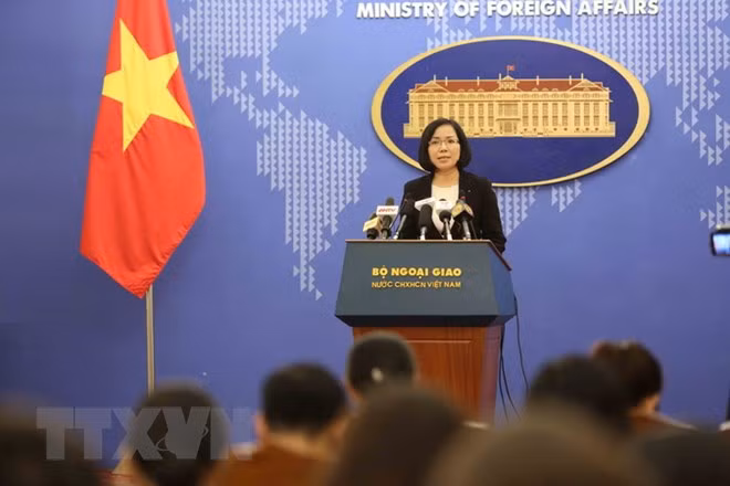 Vietnam exige fin de ejercicios militares en isla Ba Binh en archipiélago Truong Sa ảnh 1